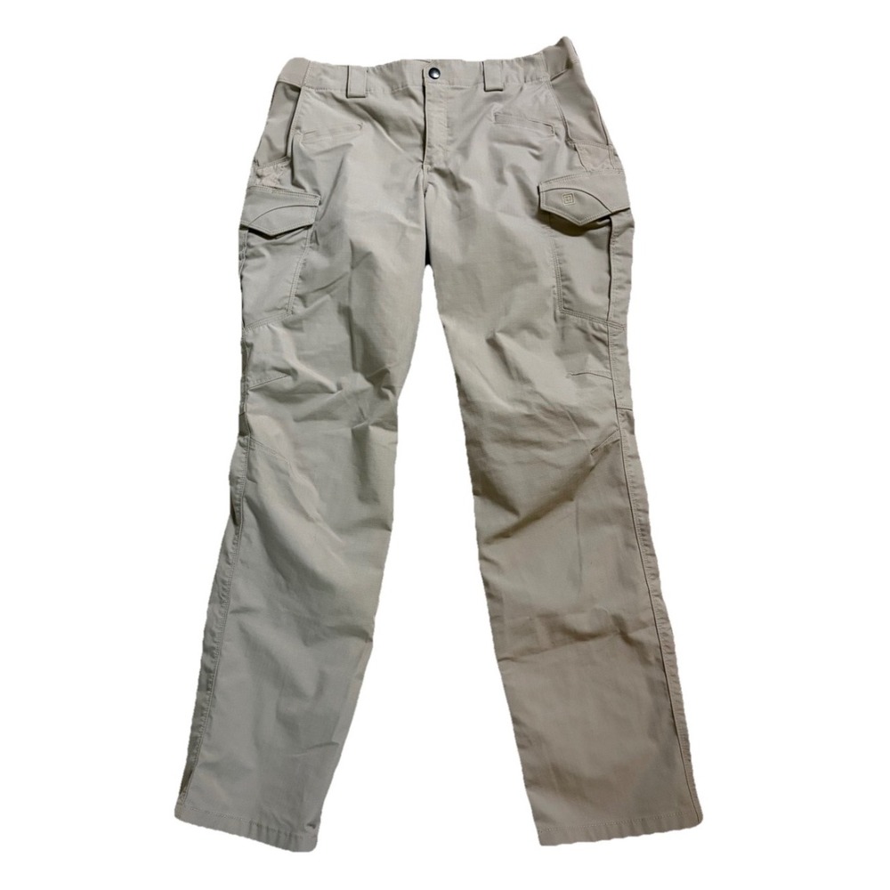 5.11 Tactical Icon Pants Women Sz 14 Long Tall (33x33) Ripstop 64447 Tan Cargo